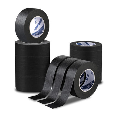 Black Stick Wall Flat 1 Inch Masking Tape Crepe Papel Descascar Trim