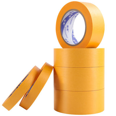 Banda Adesiva Amarelo Acrílico Washi Masking Tape Para Pintura Automóvel OEM