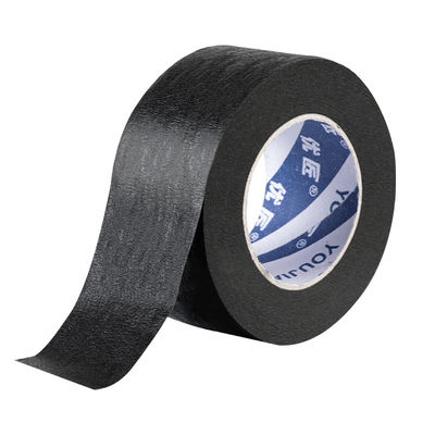 Proteção de parede de cola de borracha auto-aderente tinta preta de papel crêpe masking tape