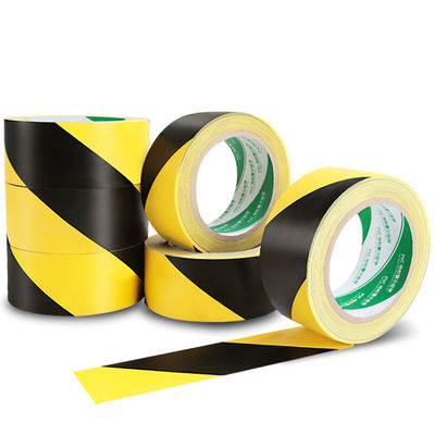 Faixa colorida de PVC de 12 mm de risco preto e amarelo OEM