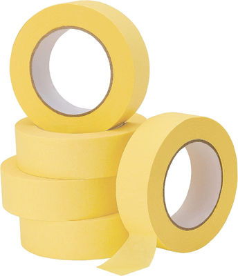 Caixa de proteção de papel crêpe amarelo resistente a altas temperaturas 25 mm*50 m