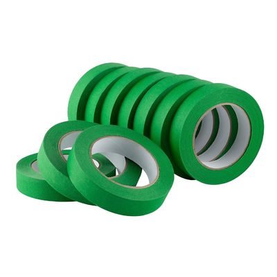 Pintores verdes Tape de mascaramento de tamanho múltipla Pintura limpa de liberação de papel Tape para casa