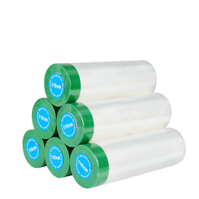 Pintura de folhas de proteção pré-aplicadas e filme decorativo para proteção de superfícies durante a pintura