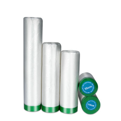 4-64 Fold Acrylic Adhesive Pre Taped Waterproof Moisture Proof Masking Film Para Decoração