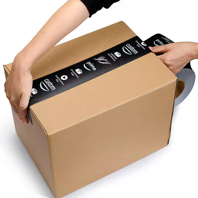 Tela Kraft autoadhesiva biodegradável e reciclável para embalagens