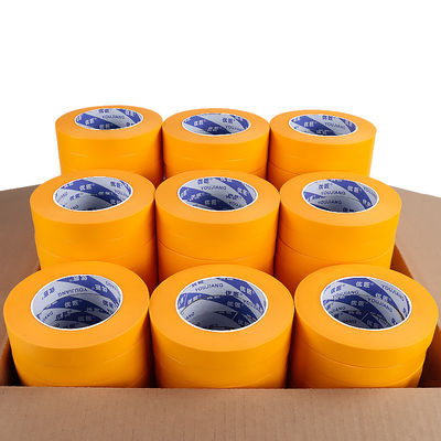 Tela adesiva de borracha amarelo para carros e paredes, pintura a dedo, corte de papel Washi, fita adesiva para pintura