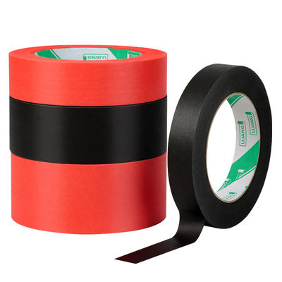 venda a retalho de fita adesiva de papel crêpe vermelho preto