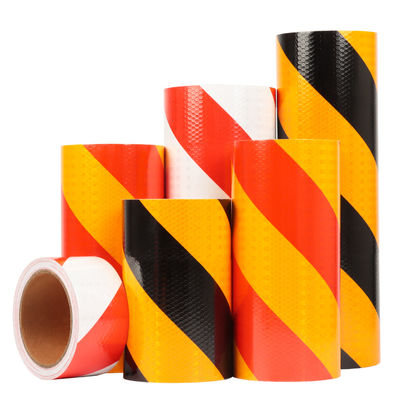 PVC Grelha de Cristal Auto-aderente Veículo Conspicuidade Aviso de Segurança do Trânsito Faixa refletiva Extraordinária aderência