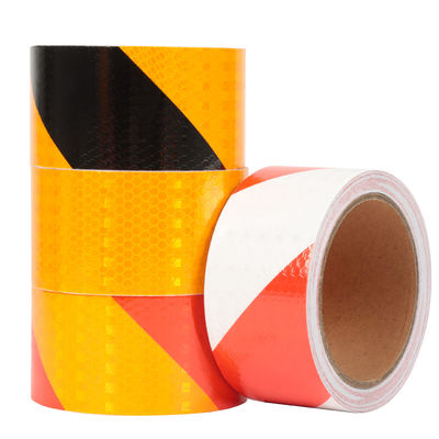 PVC Grelha de Cristal Auto-aderente Veículo Conspicuidade Aviso de Segurança do Trânsito Faixa refletiva Extraordinária aderência