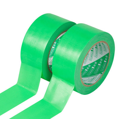 Faixa de tecido de tecido PE verde para estufos Faixa de mascaramento acrílica activada por água de lado único