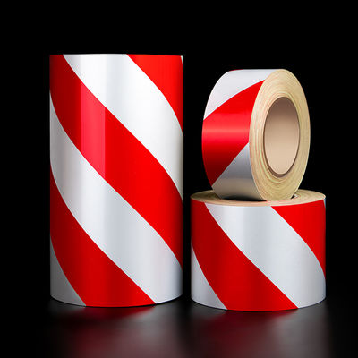 Adesivo reflector vermelho fita adesiva reflectiva de segurança de aviso de refletividade personalizada caminhão veículo Conspicuidade fita adesiva refletiva