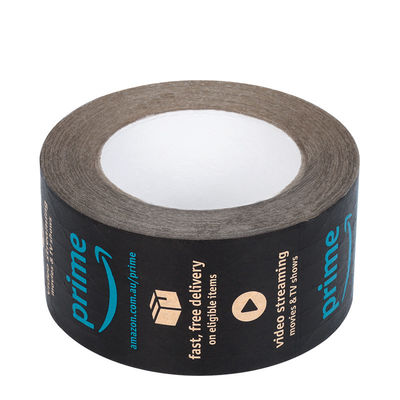 Eco-friendly Logotipo personalizado Impresso Self-Adhesive Kraft Paper Tape Água ativada Kraft Paper Tape Reforçar Kraft Paper Tape