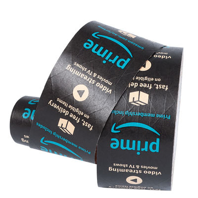 Embalagem Biodegradável Personalizada Design de Logotipo Faixa Eco Amigável Fragilidade Embalagem de Pacote Kraft Papel Goma de Caixa Com Logotipo