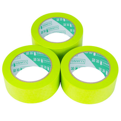 Fita Crepe Verde Resistência UV 30 Dias Alta Temperatura 120 Graus Papel Washi para Pintura Automotiva