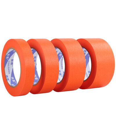 60 dias resistente a UV Washi masking tape   Orange Painters Tape para pintura exterior, remoção limpa, sem resíduos em carros, paredes e madeira